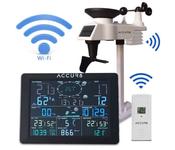 ACCUR8 DWS7100 7-in-1 Complete Solar-Powered WiFi Weather Station with Light Intensity, UV Monitoring &amp; Weather Alerts