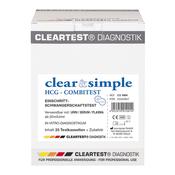 Clear &amp; Simple HCG (10) CombiTest Pregnancy Test - Cassette image
