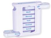 7-Day Tower Pill Planner with 4 compartments (English/French) image