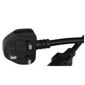 Power Cord Black/D Three Pin Plug (Hl1200)