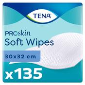 135 x Tena Soft Wipes 30cm x 32cm - Single Box