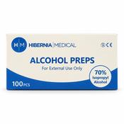 Alcohol Preps (100) 70% Isopropyl 65x35mm