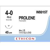 Prolene, Non Absorb, 4-0, 45cm, 3/8 circle, 19mm Needle Reverse Cutting Prime, Blue (Pk of 24) image
