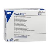 Skin Closure Strips 3M Steri-Strip Adhesive (Reinforced) 12 mm x 100 mm 6 Strips/Envelope 50 Envelopes/Box image