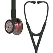 Littmann Cardiology IV + Free Engraving  Black with Rainbow Chestpiece 6165 image