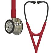 Littmann Cardiology IV + Free Engraving Burgundy With Champagne Chestpiece 6176 image