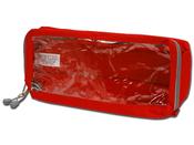 E4 Rectangular Emergency Bag/Pouch Long with Window - Multiple Colours - Red