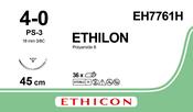 Ethilon,, 4-0, 45cm, 3/8 circle, PRIME* 16mm  RC Needle, Black (Pk 36) image