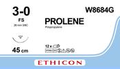 Prolene, 3/0, 45cm, 3/8 circle, Non Absorbable, FS Reverse cutting, 26mm Needle, (PK 12) image