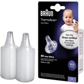 Braun LF40 ThermoScan Lens Filter Refills for Ear Thermometers - Pack of 40