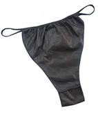 Disposable Black Thong 50 Pack
