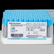 Vacutainer ® tubes for coagulation analysis - BD PET/PP, 0.129 M buffered Na citrate, Hemogard closure, light blue (100)