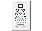 Ewing Illiterate Optometric Chart - 6m - 28x56cm