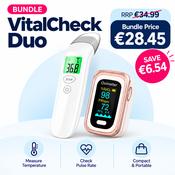 <b>VitalCheck Duo</b> – Infrared Thermometer &amp; Pulse Oximeter Bundle image