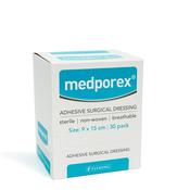 Medporex Waterproof Adhesive Dressing - Various Sizes - 9 X 15 (30)
