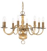 SH 1019-8 AB FLEMISH 8LT CHANDELIER image