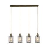 SH 1164-4AB PIPES 4LT PENDANT image