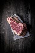 Purebred Shorthorn Striploin Roast (Wing End) Bone In image