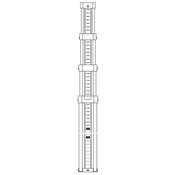 Fiberglass levelling Staff 5m