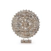 Rosace Grey Carved Wood