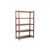 Teak 5 shelves unit