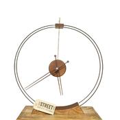 Ash and fibre glass free standing Aire clock