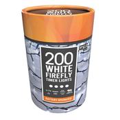 200 Battery Fire Fly Lights White