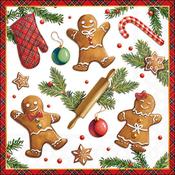 Gingerbread Cookies Napkin 20 Pack 33x33cm image
