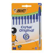 Pkt.10 Bic Cristal Ballpoint Pen - Blue image