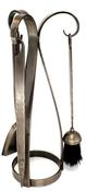 Antique Pewter Curved Companion Set