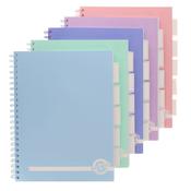 Premto Pastel A4 200pg PP Cover 5 Subject Project Book