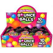 10pc Neon Colour Mini Rubber Bouncy Balls image