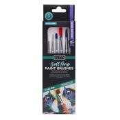 Icon Wallet 5 Soft Grip Nylon Paint Brushes