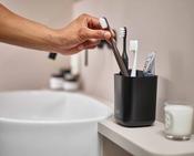 Joseph & Joseph EasyStore Toothbrush Caddy Black