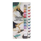 Icon Pkt.12 12ml Metallic Acrylic Paint Tubes image