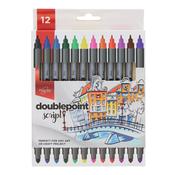 ProScribe Pkt.12 Double Sided Thick/Thin Markers