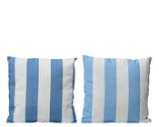 Outdoor Cushion Blue Stripe Design image