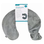Neck Hot Water Bottle with Cover Grey