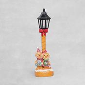 Festive Gingerbread Man Illuminated Lamp Post