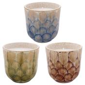 Reactive Glaze Candles Set of 3 image