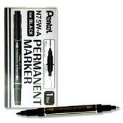 N75w Twin Tip Permanent Marker - Black image