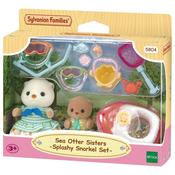 Sea Otters Sisters Splashy Snorkel Set Sylvanian