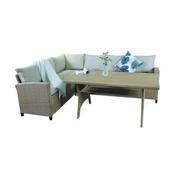 Canto L Corner and Polywood Table Natural