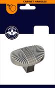 Phoenix Reeded Pewter Knob 35mm