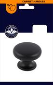 Phoenix Flat Top Black Knob 38mm