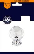 Phoenix Crystal Knob c/w Chrome Base 35mm