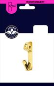 Brass Picture Hooks Single No 2 6pk