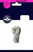 Hardwall White Picture Hooks 40mm 4pk