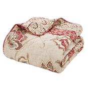 Catherine Lansfield Kashmir Paisley Floral Reversible Quilted 200x200cm Bedspread