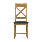 Salisbury Crossback Chair with PU Seat KD